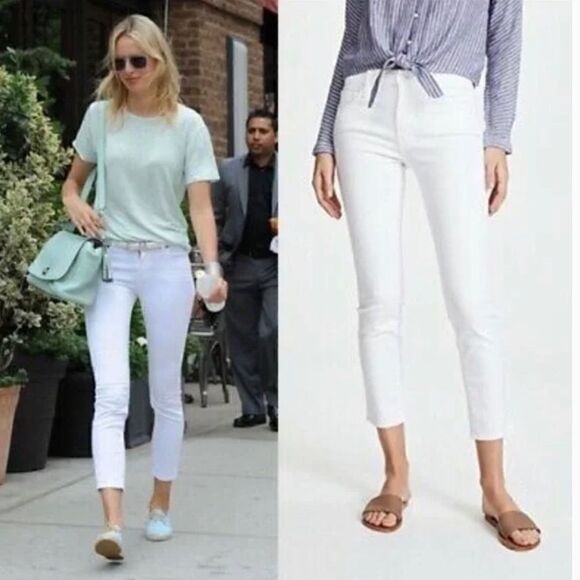 MOTHER The Looker Crop Jeans in Glass Slipper - Picture 2 of 9